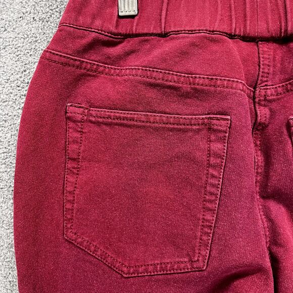 Dream Jeannes Pants womens XXS Red Flat Front Quaker Factory stretch Stright - Picture 5 of 13